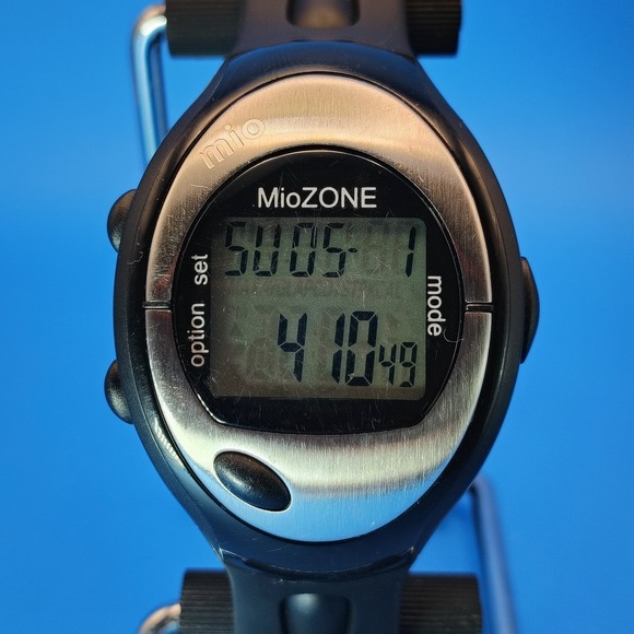 Mio Marino Other - Vintage 2003 Mio MioZone Heart Monitor Pulse 43mm Mens Digital Watch Restored